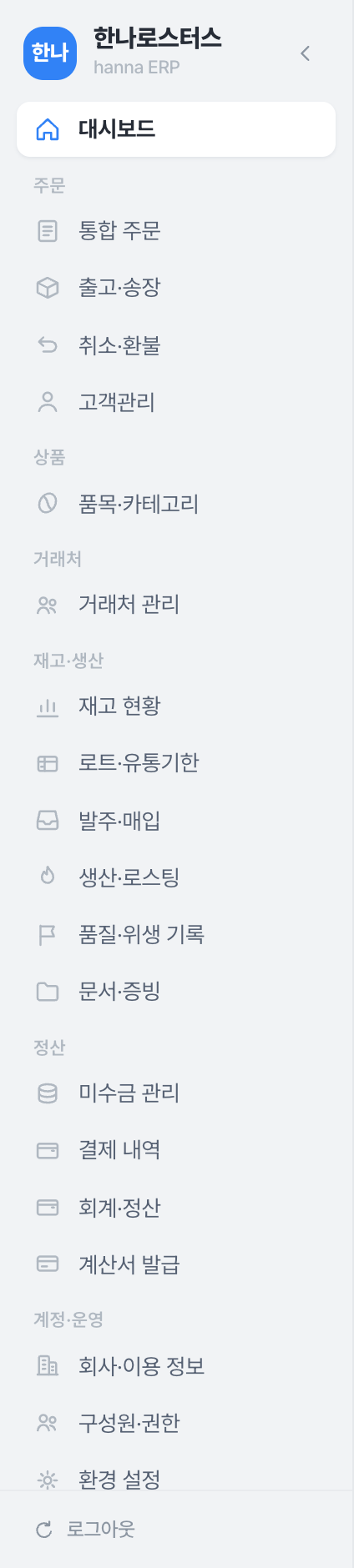 왼쪽 차림표